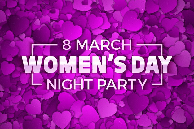 Women's Day Night Party abstracte achtergrond