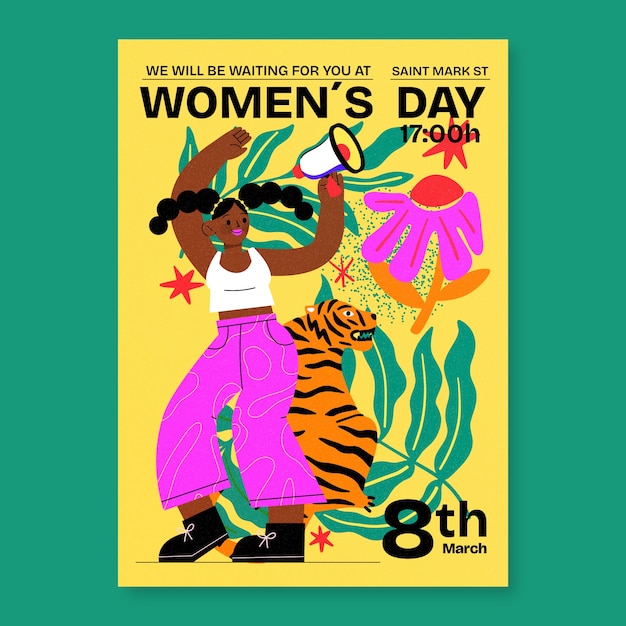 women's day poster template design