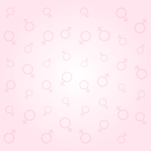 Women's day symbol pink background