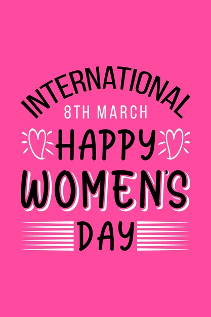 Women's Day T-Shirt Design Vector