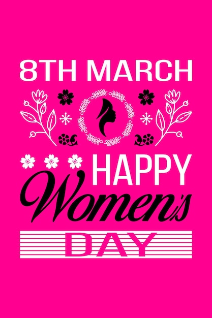 Women's Day T-Shirt Design Vector