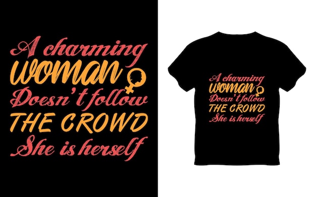 Women's day t-shirt design