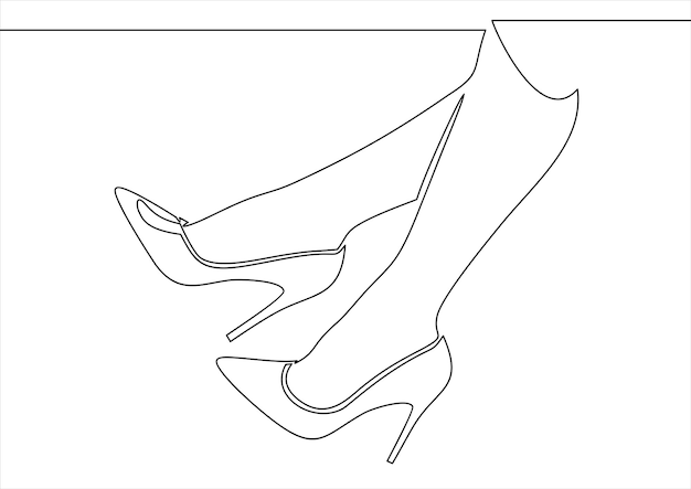 Women's shoes.shoes icon vector. emblem or logotype elements for shoemaker.fashion vector