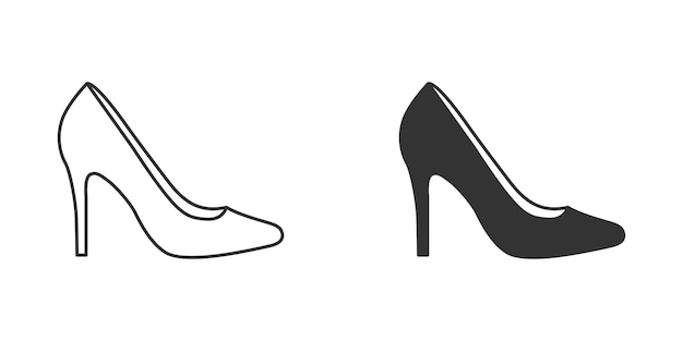 Women's slipper icon Vector illustration