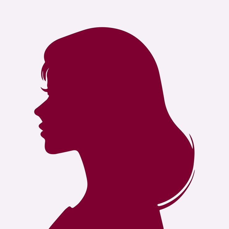 Vector women silhouette clipart