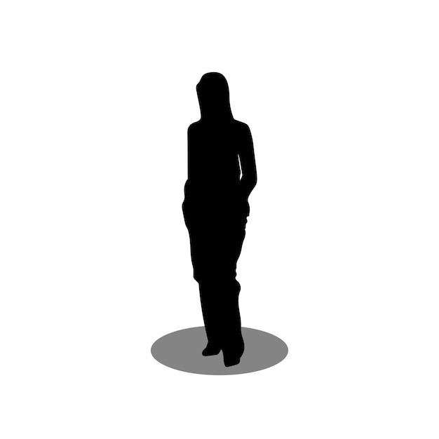 Illustrazione della silhouette femminile