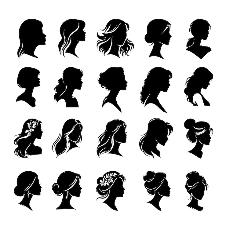 Vector 女性のシルエット