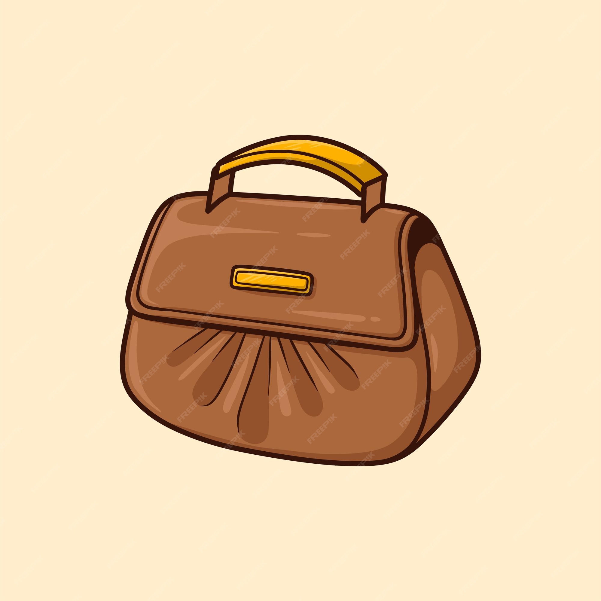 Premium Vector | Women sling bag cartoon vector illustration isolated Premium Vector | Women sling bag cartoon vector illustration isolated