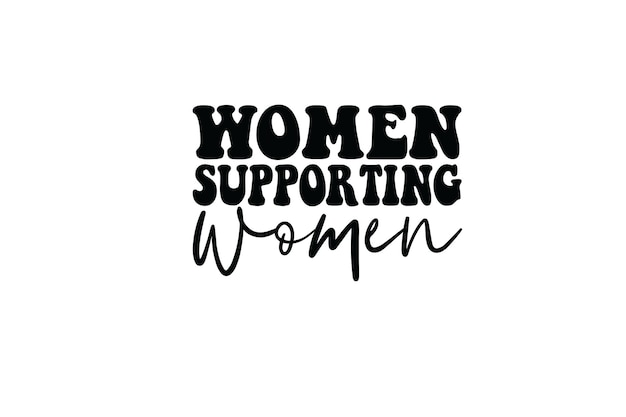 Вектор Футболка «женщины в поддержку женщин»