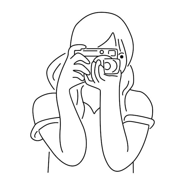 Women taking pictures by digital camera