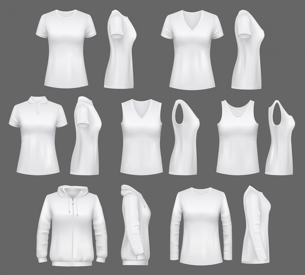 Women white tank top t-shirts, sportswear