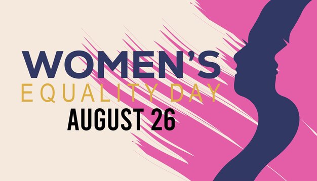 미국의 Women039s Equality Day는 매년 8월 26일 배너 홀리데이 포스터로 기념됩니다.