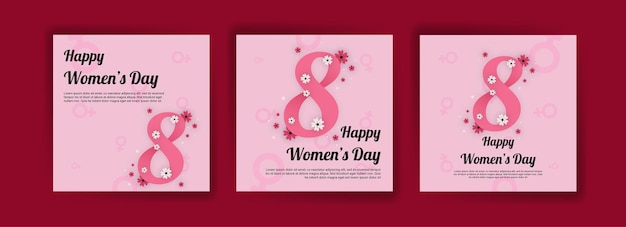 카드 포스터 전단지 및 기타 사용자를 위한 Women39s Day 배너 벡터 템플릿