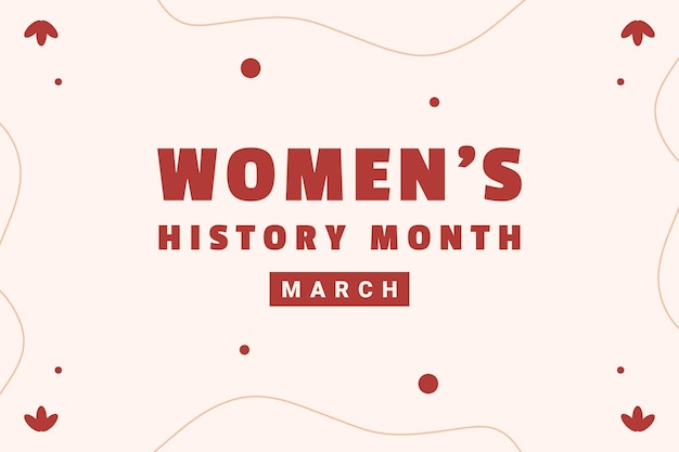 Women39s History Month Design voor internationaal moment