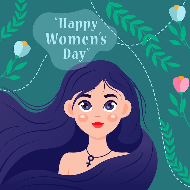 Womens day background design template