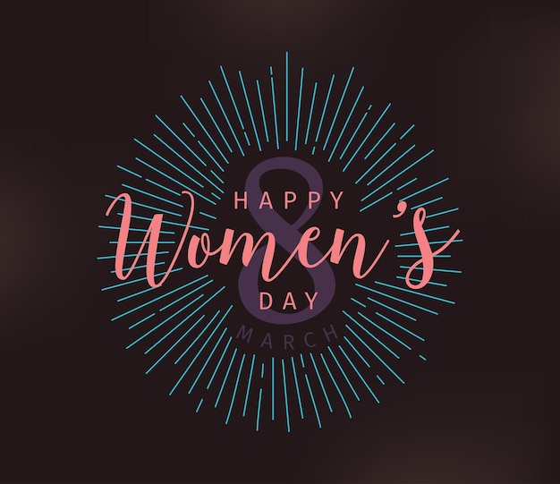 womens day background typography template