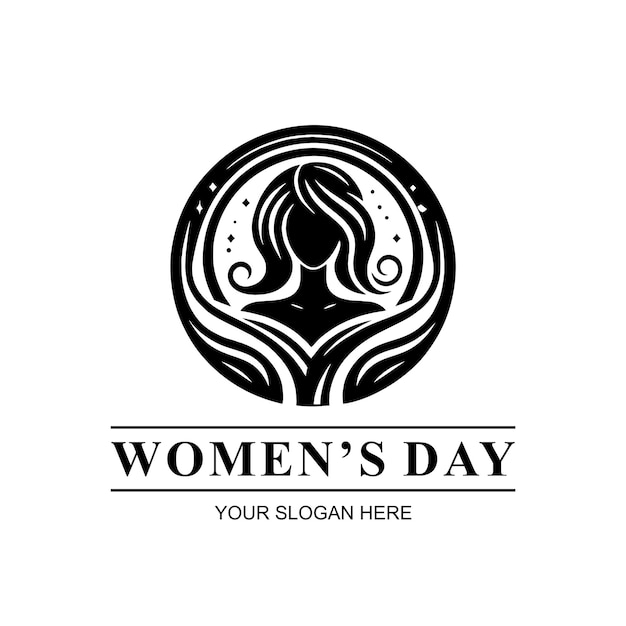 Womens day logo design in the style of mexican art