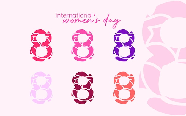 Womens day number 8 collection design