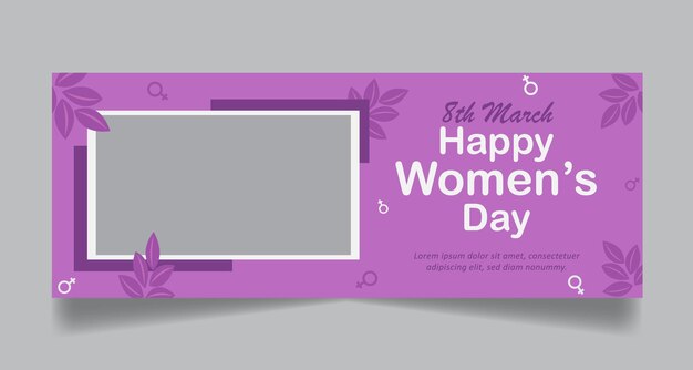 Womens day social media banner