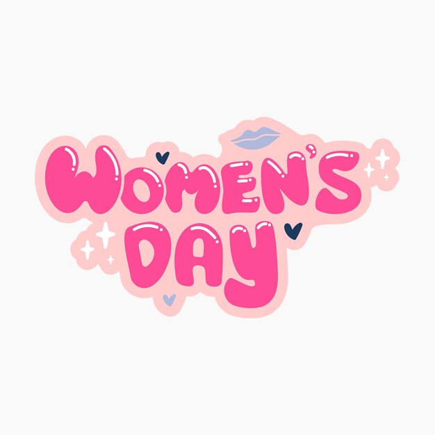 Womens day typography