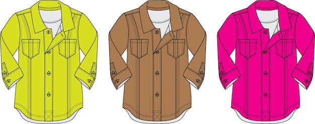 Womens denim bomber jacket flat sketch technical drawing vector illustration template