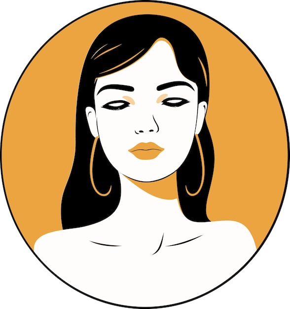 생동감 넘치는 그래픽에서 여성의 권한을 부여하는 것 활기 넘치는 터 아트 초상화 권한 부여