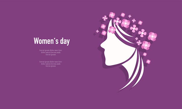 Womens equality day vector illustration background for woman day event