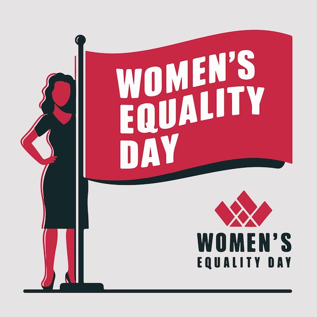 Vettore illustrazione vettoriale della celebrazione della giornata dell'uguaglianza delle donne