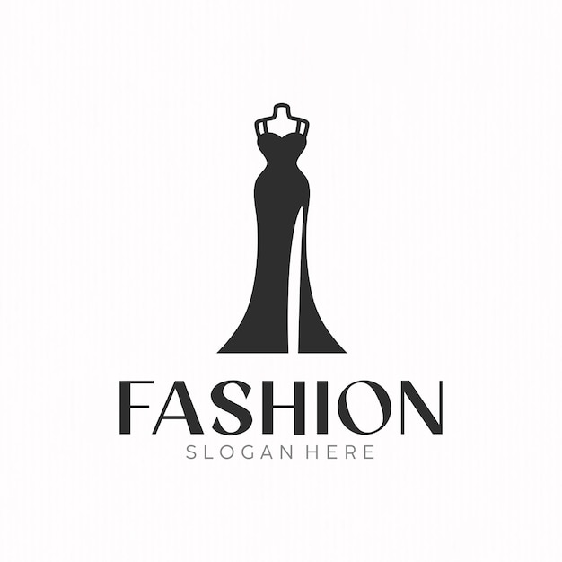 Womens fashion shop business logo illustration
