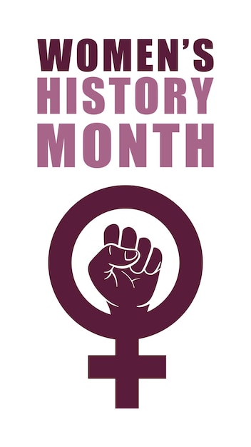 Womens history month vector illustration