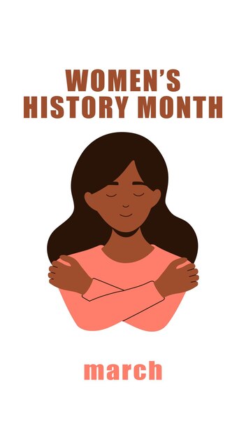 Womens history month vector illustration