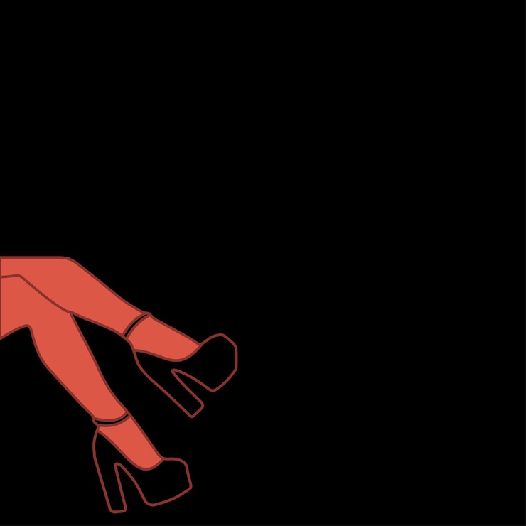 Vector womens leg