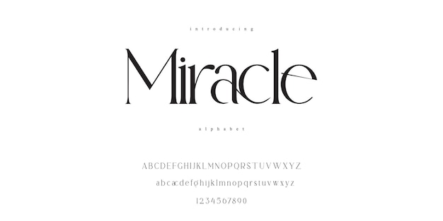 Wonder elegante klassieke Serif-lettertype alfabet typografie met ligatuur