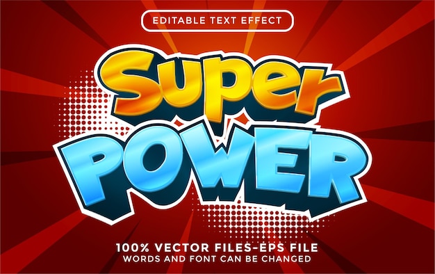 Wonder kids editable text effect cartoon style premium vectors