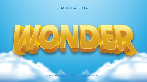 wonder teksteffecten