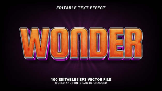 Wonder text effect