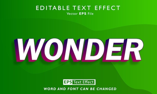 Wonder text effect