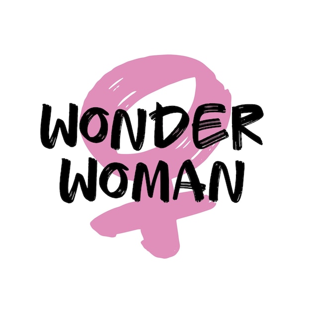 wonder woman- Graffiti inscription lettering