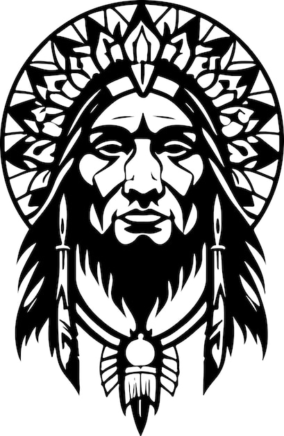 Wonderful and fantastic Native American vector art