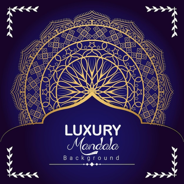 Wonderful luxury mandala background template