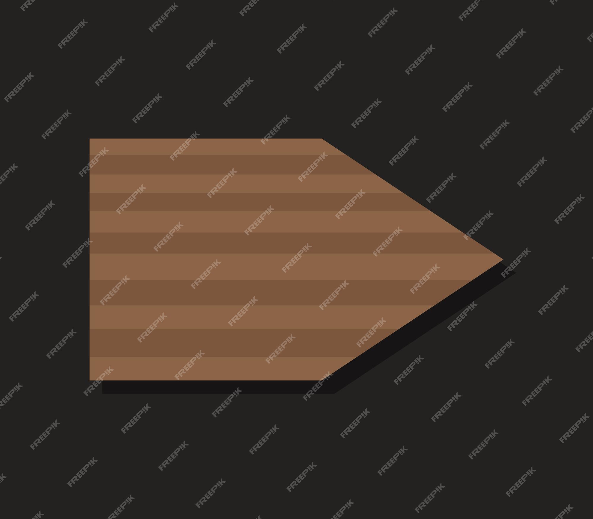 Premium Vector | Wood arrow