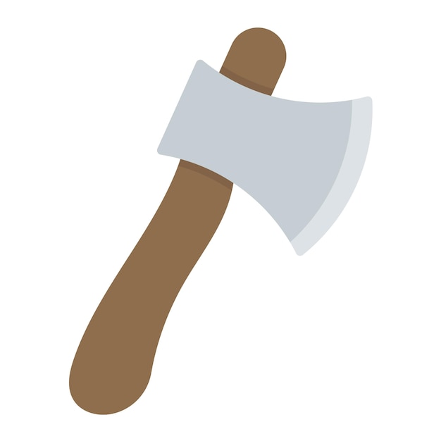 Wood Axe Flat Illustration