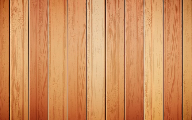 Wood background realistic vector illustration