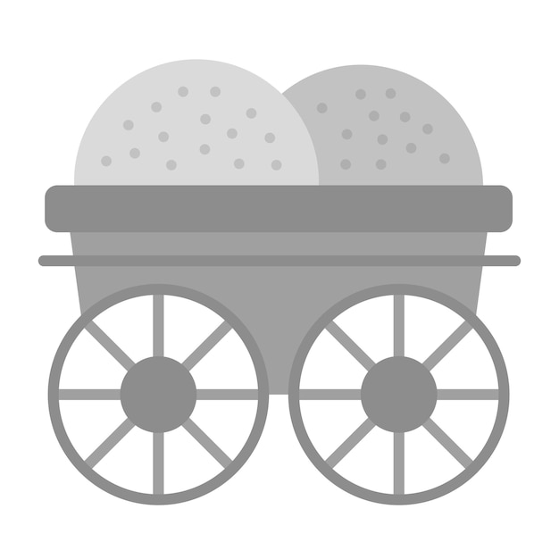 Vector wood cart icon vector image can be used for medieval