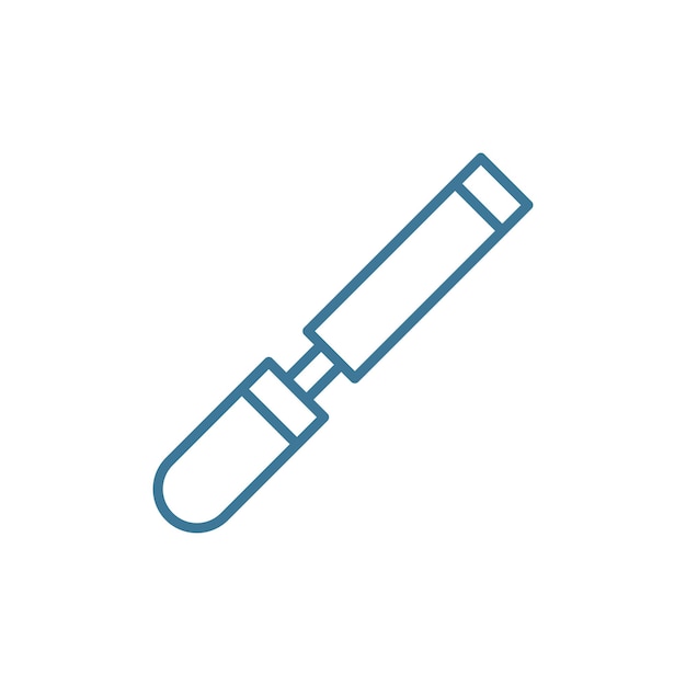 Wood Chisel icoon vector ontwerp sjablonen eenvoudig en modern concept