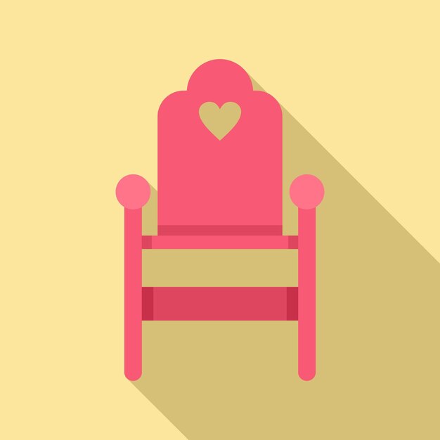 벡터 나무 먹이 의자 아이콘 웹 디자인을 위한 나무 먹이 의자 벡터 아이콘의 평면 그림