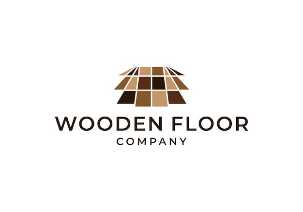 Vector wood flooring parquet hardwood texture logo design