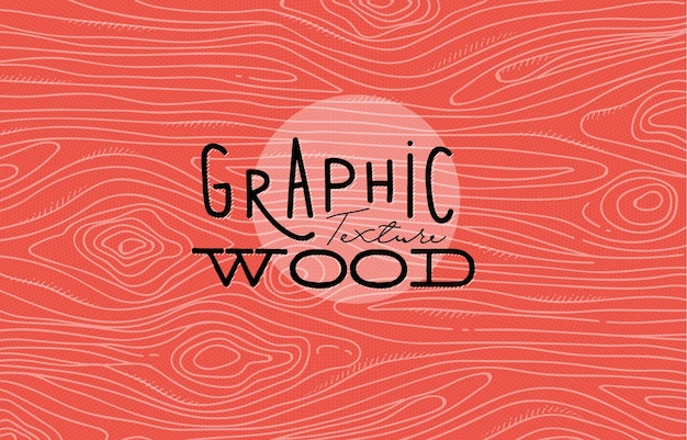 Wood graphic texture drawing with grey lines 