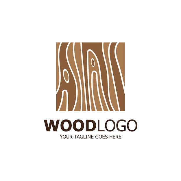 Wood logo based design vector template