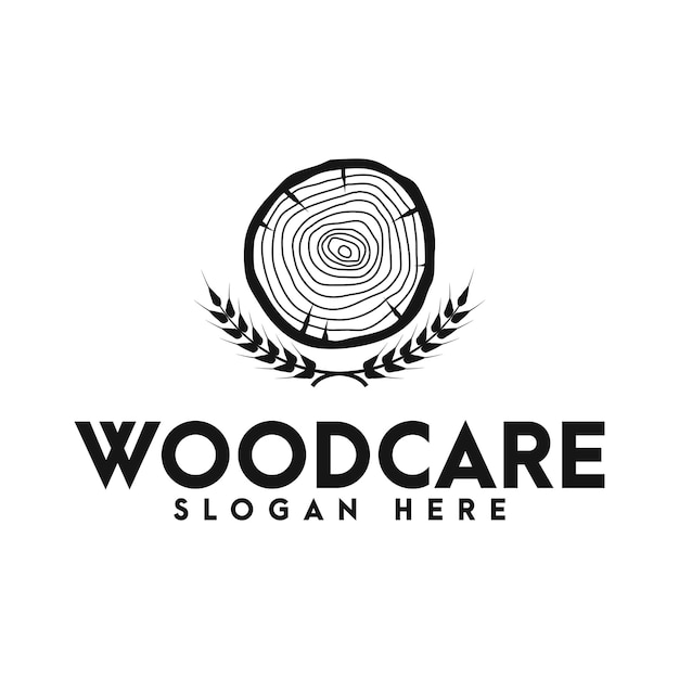 Vector wood logo vector